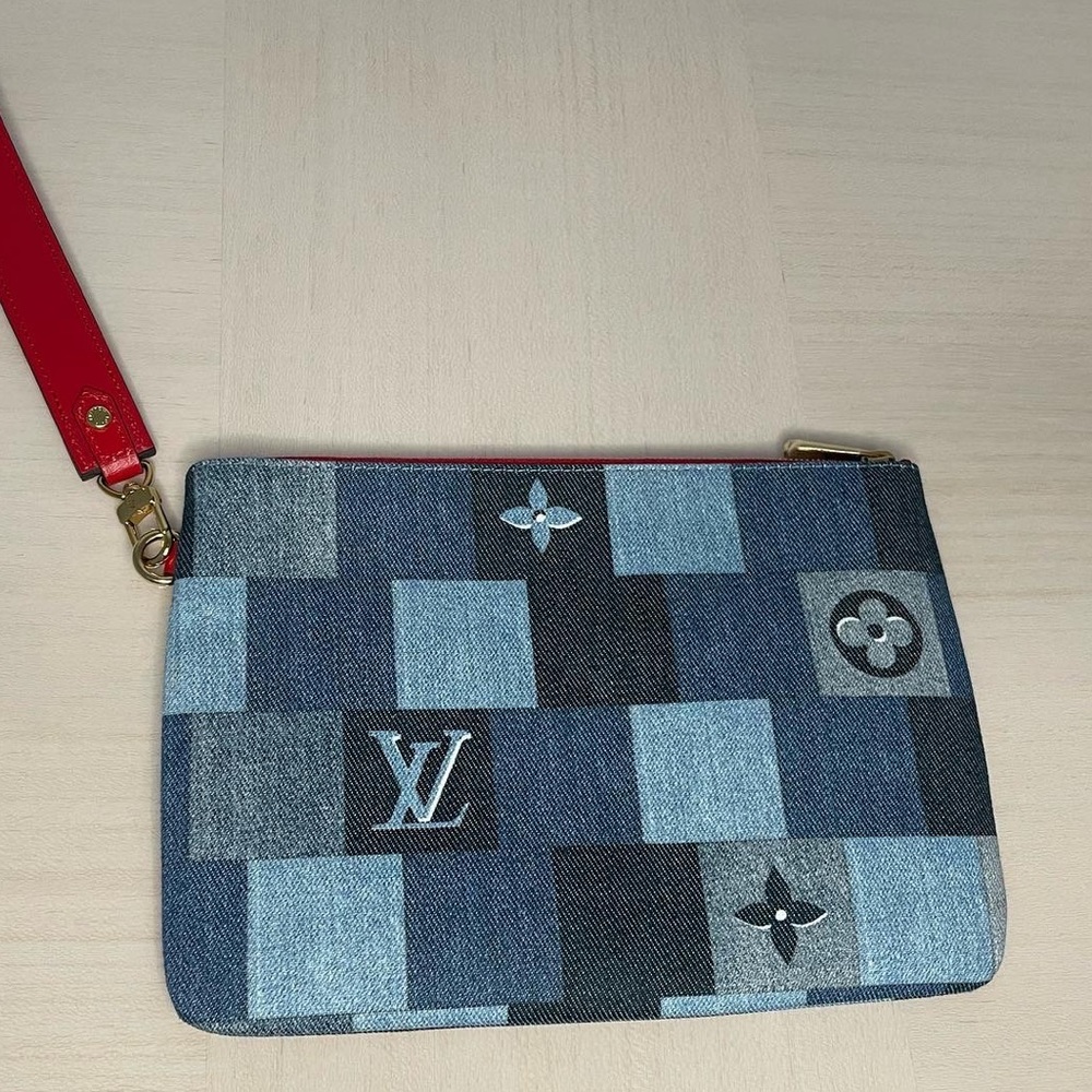 Louis Vuitton City Pouch in Denim Rouge